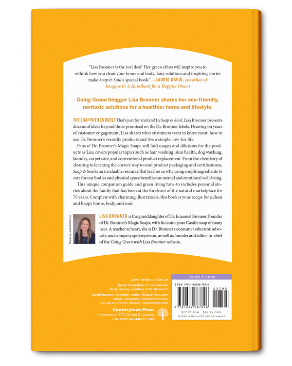 Chapter 8 ‘The Kitchen’ illustration with leaves and inspirational text encouraging sustainable living through growing and eating your own food, reflecting themes of connection to the earth and holistic, eco-friendly living.