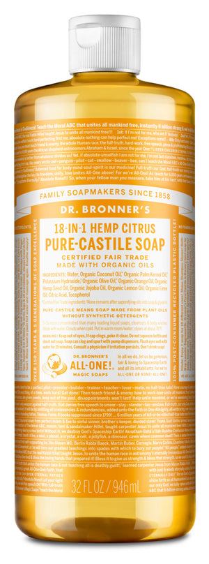 Buy Citrus Castile Soap - Liquid Wash for Face, Body, Home & More