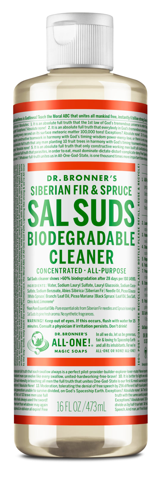 Dr. Bronner's Sal Suds All Purpose Cleaner - 32 oz