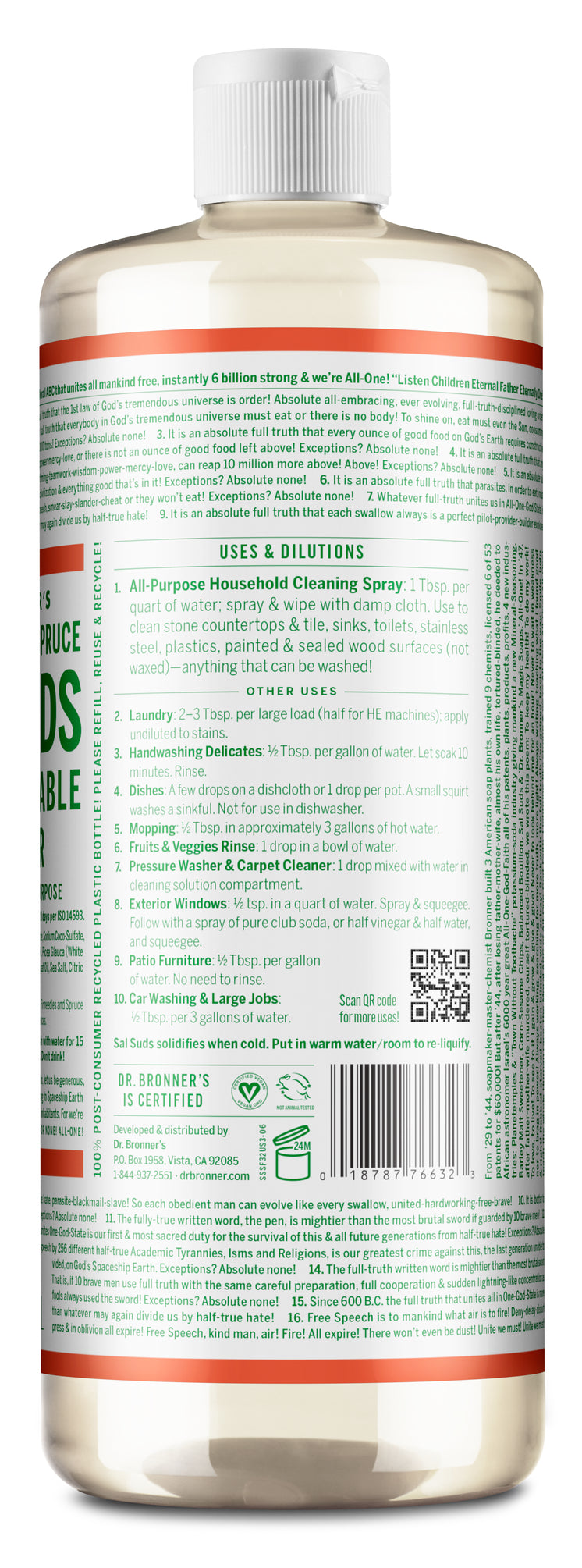 dr bronner's garden spray Dr. Bronner's Sal Suds All Purpose Cleaner