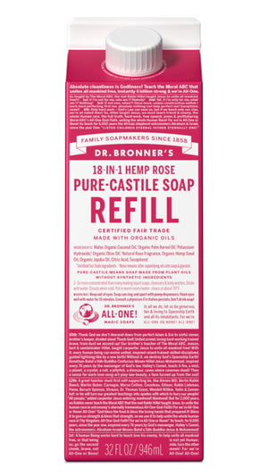 Rose - Pure-Castile Liquid Soap Refill