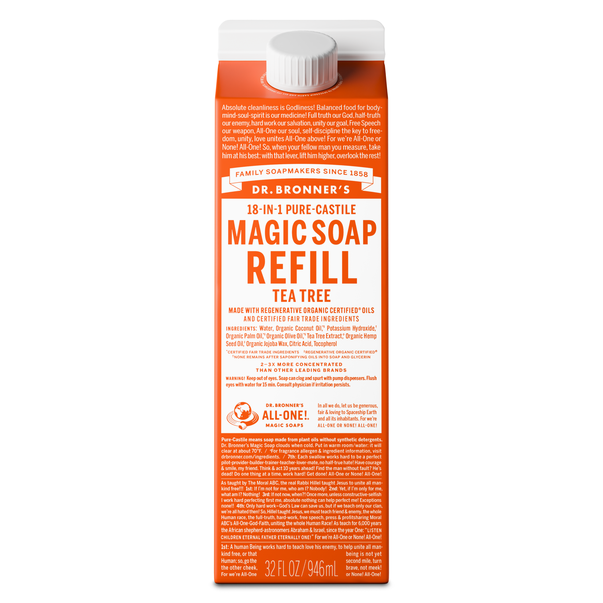 Tea Tree - Pure-Castile Magic Soap Refill