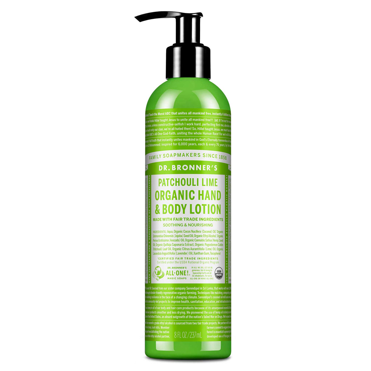 Patchouli Lime - Organic Lotions