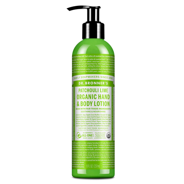 Organic Patchouli Lime Lotions | Dr. Bronner's
