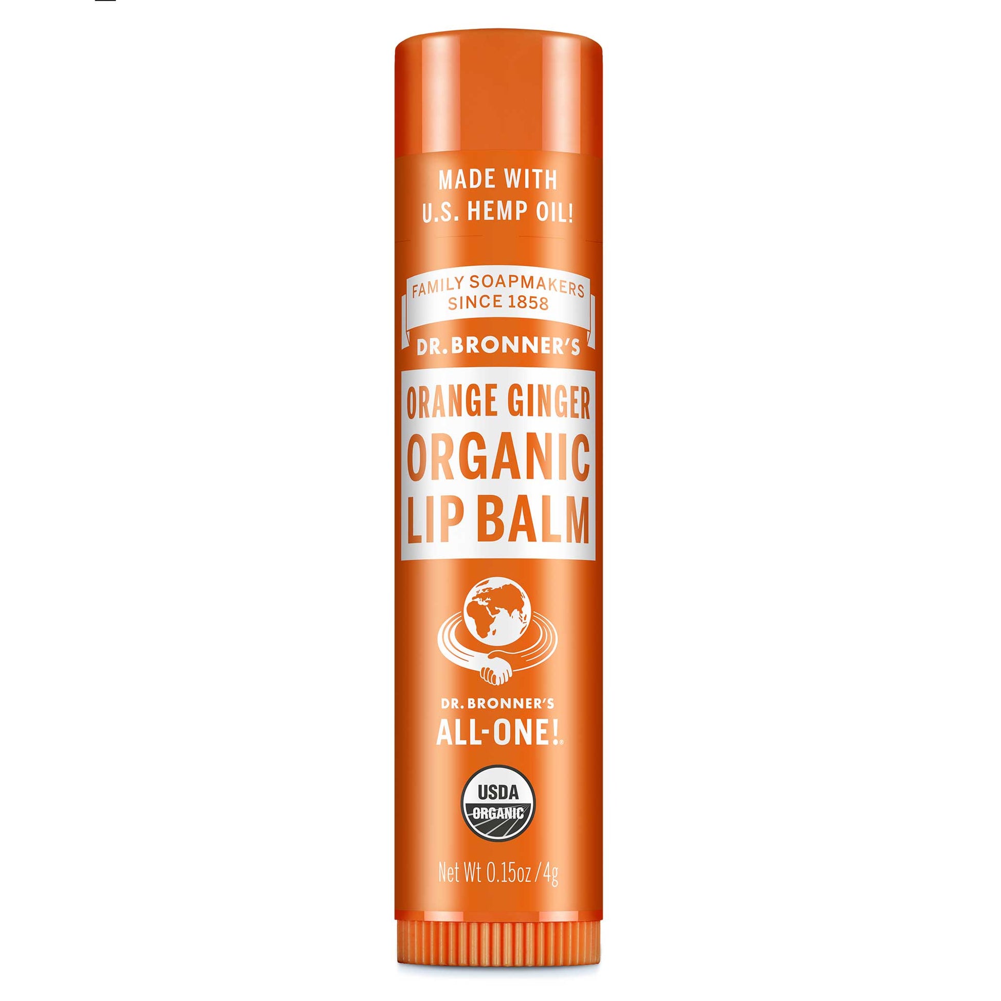 ORGANIC LIP BALM Orange Ginger [.15 oz]