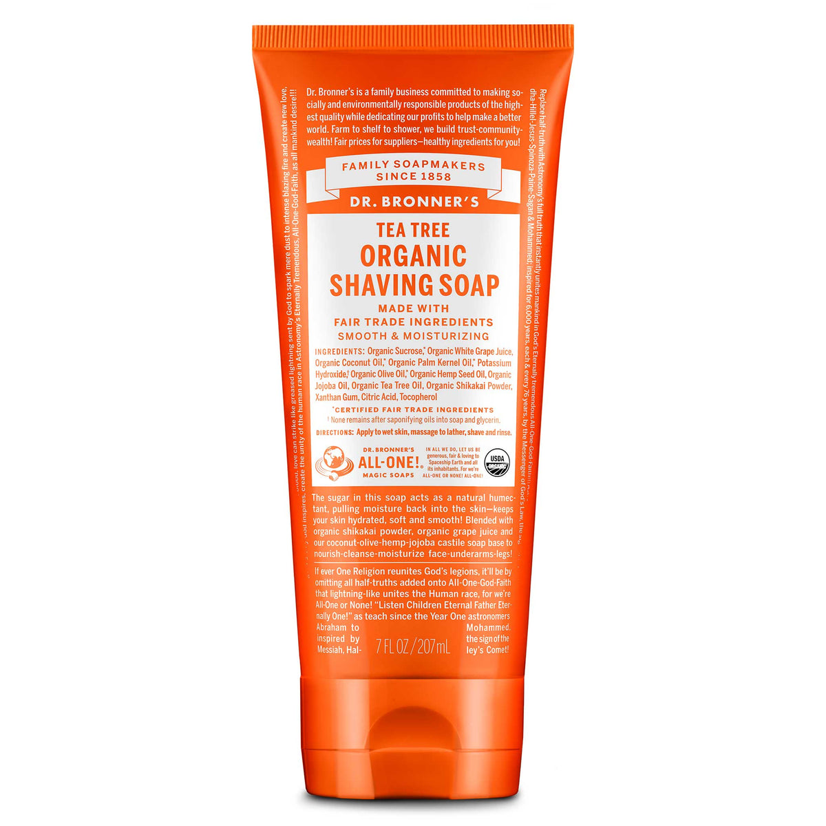 ORGANIC SHAVING SOAP Tea Tree [7 oz]