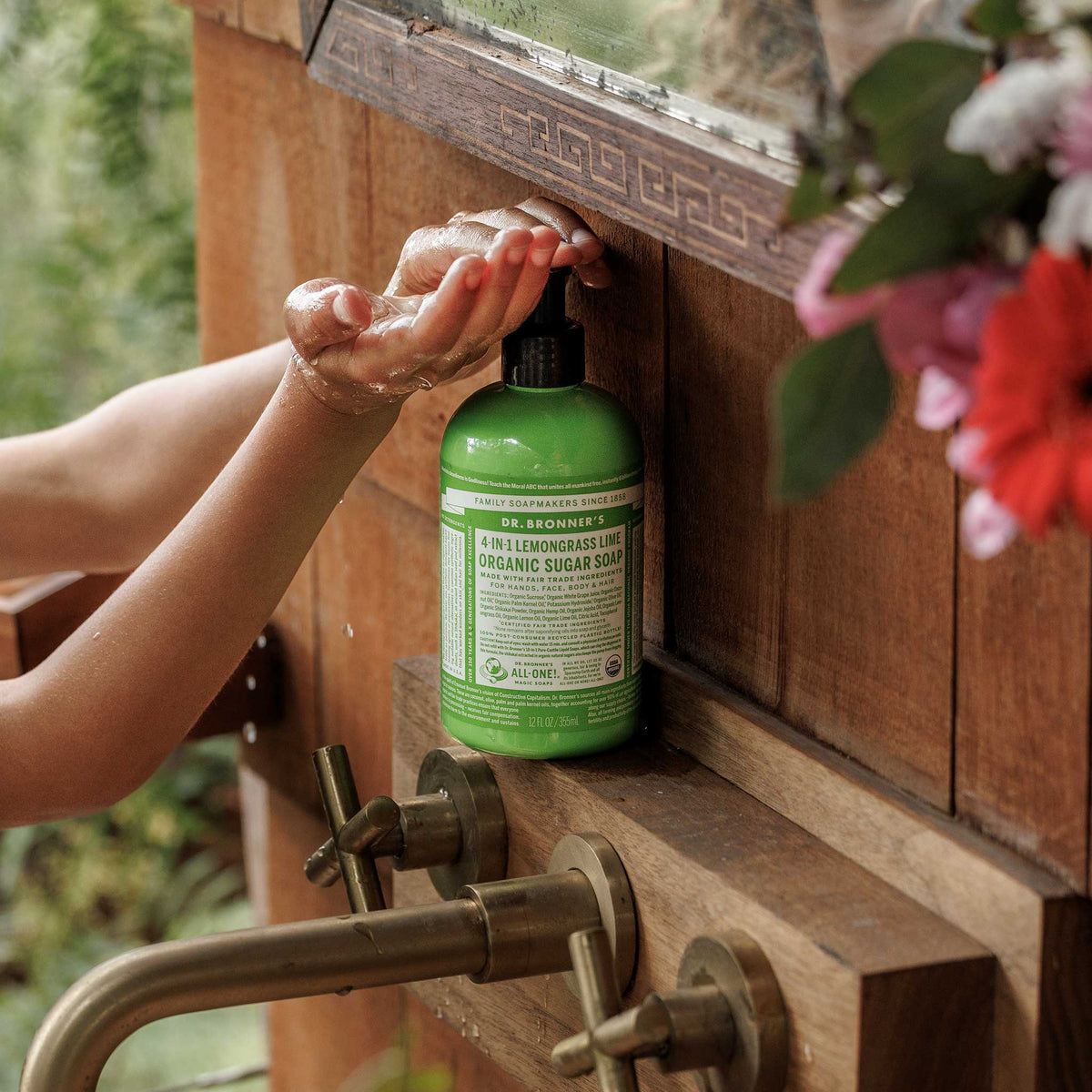 ORGANIC SUGAR SOAP Lemongrass Lime [12 oz]