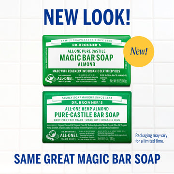 PURE-CASTILE BAR SOAP Almond [5 oz]