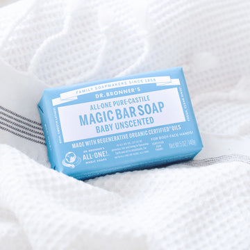 PURE-CASTILE BAR SOAP Unscented [5 oz]