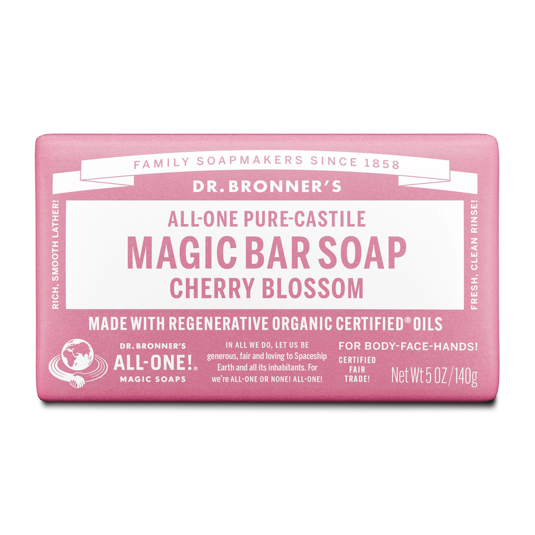 PURE-CASTILE BAR SOAP Cherry Blossom [5 oz]
