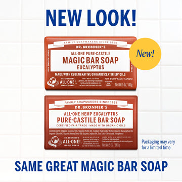 PURE-CASTILE BAR SOAP Eucalyptus [5 oz]