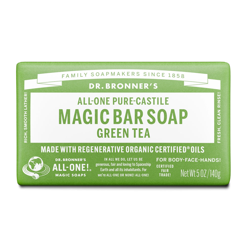 PURE-CASTILE BAR SOAP Green Tea [5 oz]