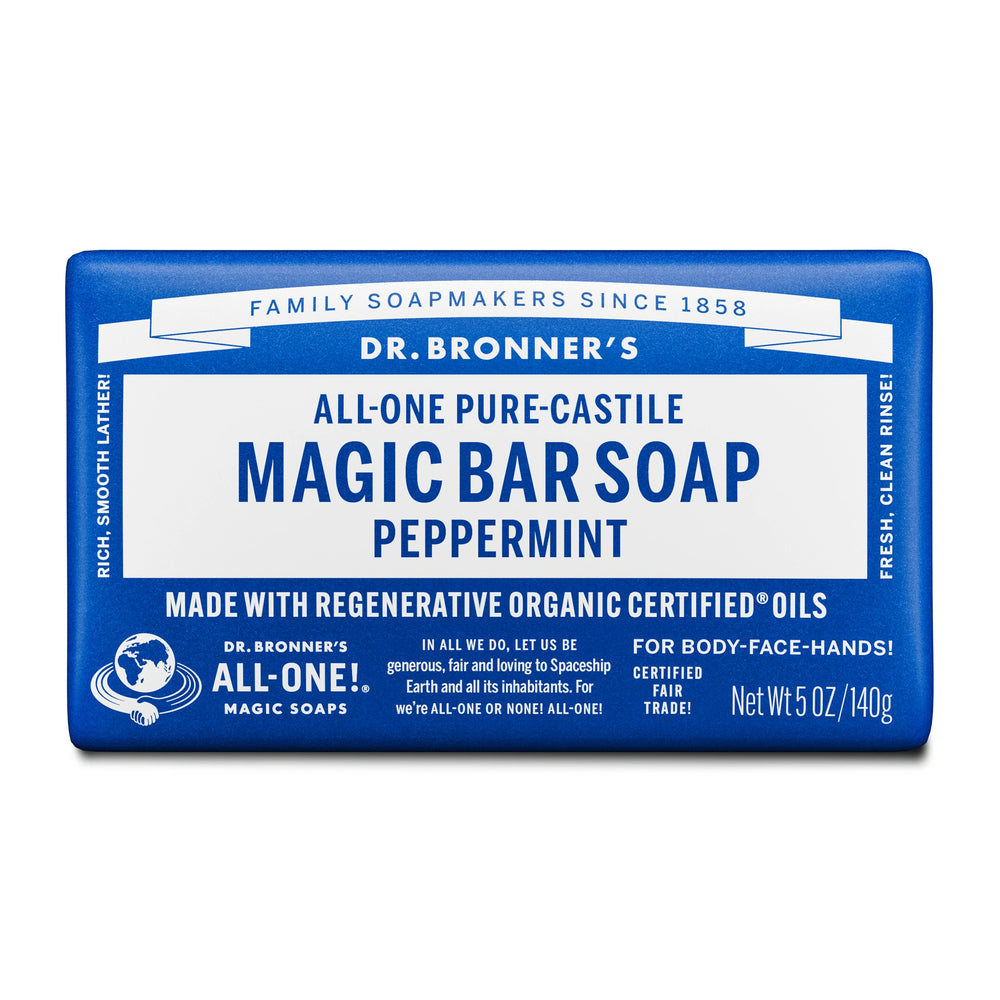 PURE-CASTILE BAR SOAP Peppermint [5 oz]