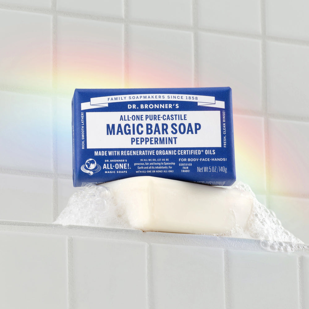 PURE-CASTILE BAR SOAP Peppermint [5 oz]