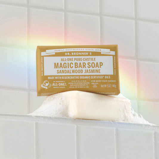 PURE-CASTILE BAR SOAP Sandalwood Jasmine [5 oz]