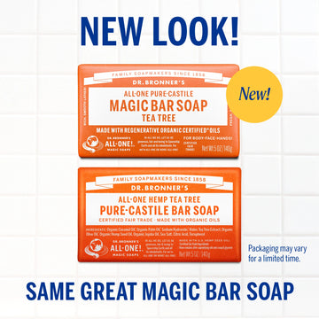 PURE-CASTILE BAR SOAP Tea Tree [5 oz]
