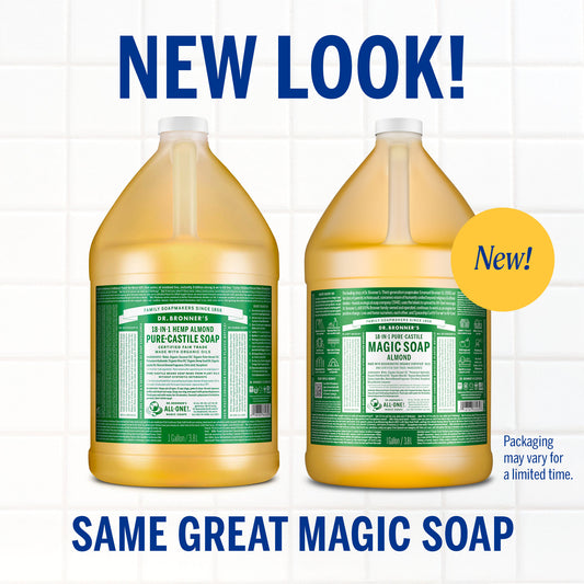 PURE-CASTILE LIQUID SOAP Almond [1 Gallon]
