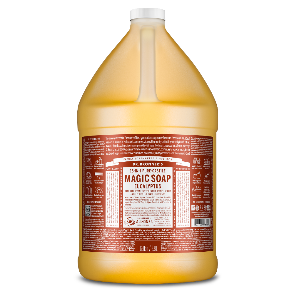 Dr. Bronner's Eucalyptus Pure-Castile Liquid Soap - 1 Gallon Dr. Bronner's Eucalyptus Pure-Castile Liquid Soap - 1 Gallon