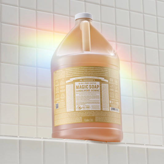 PURE-CASTILE LIQUID SOAP Sandalwood Jasmine [1 Gallon]