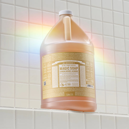 PURE-CASTILE LIQUID SOAP Sandalwood Jasmine [1 Gallon]