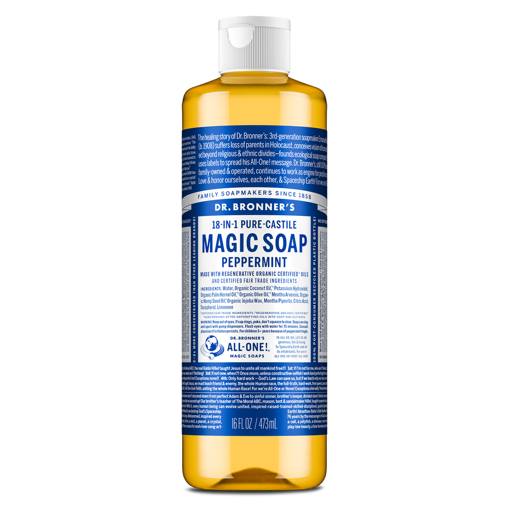 Buy Peppermint Castile Soap - Liquid Wash for Body, Home & More