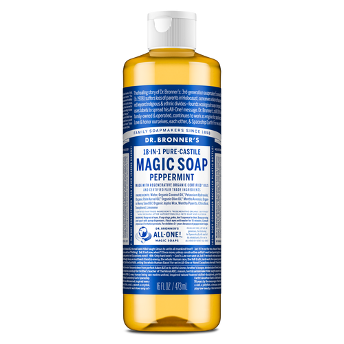 Dr. Bronner's ペパーミント石鹸 3,776ml Buy Peppermint Castile Soap - Liquid Wash for Body, Home