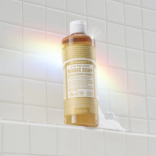 PURE-CASTILE LIQUID SOAP Sandalwood Jasmine [16 oz]