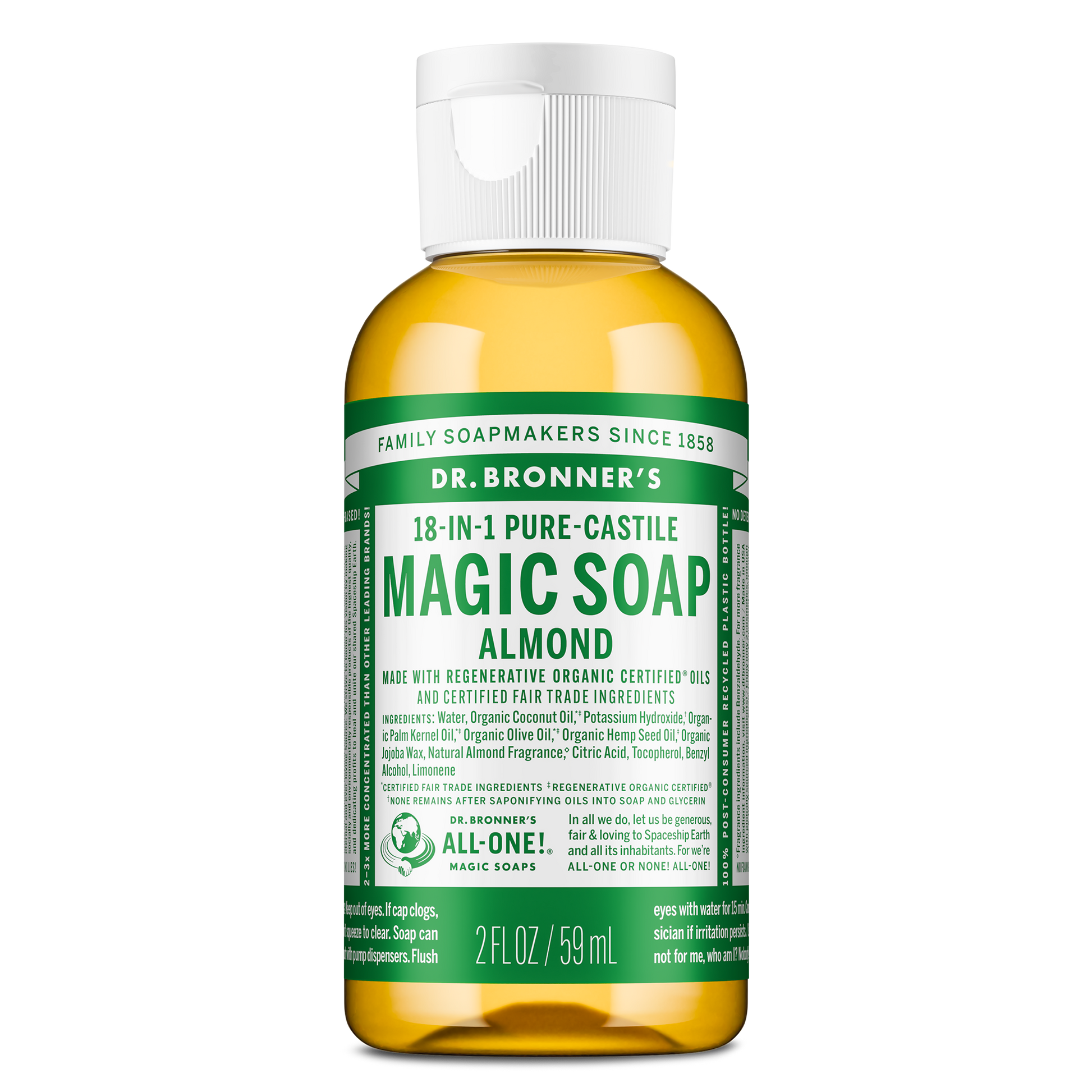 PURE-CASTILE LIQUID SOAP Almond [2 oz]