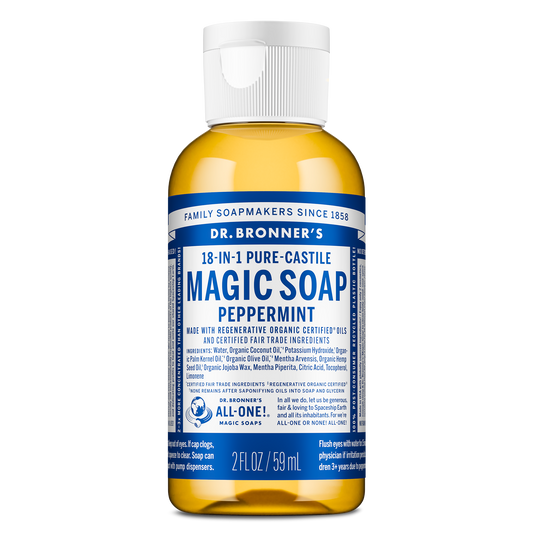 PURE-CASTILE LIQUID SOAP Peppermint [2 oz]