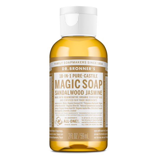 PURE-CASTILE LIQUID SOAP Sandalwood Jasmine [2 oz]