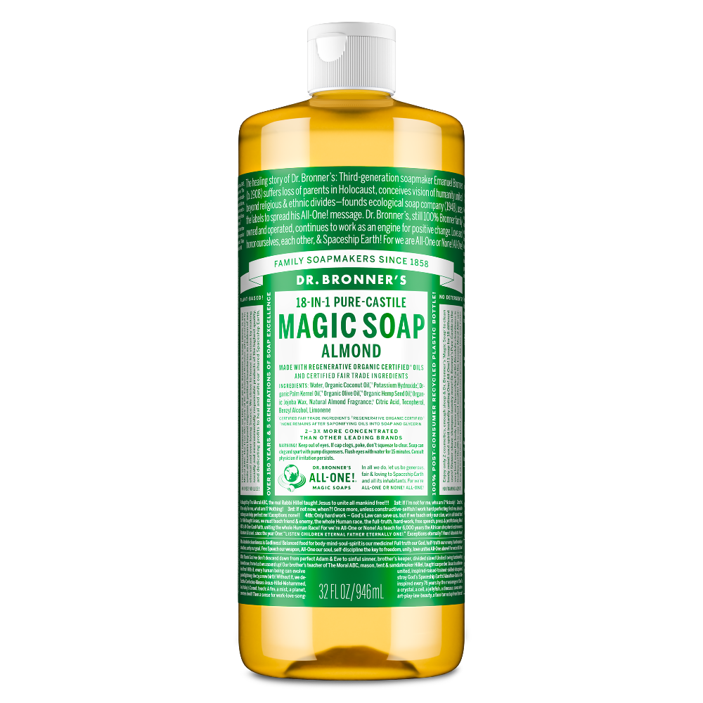 PURE-CASTILE LIQUID SOAP Almond [32 oz]