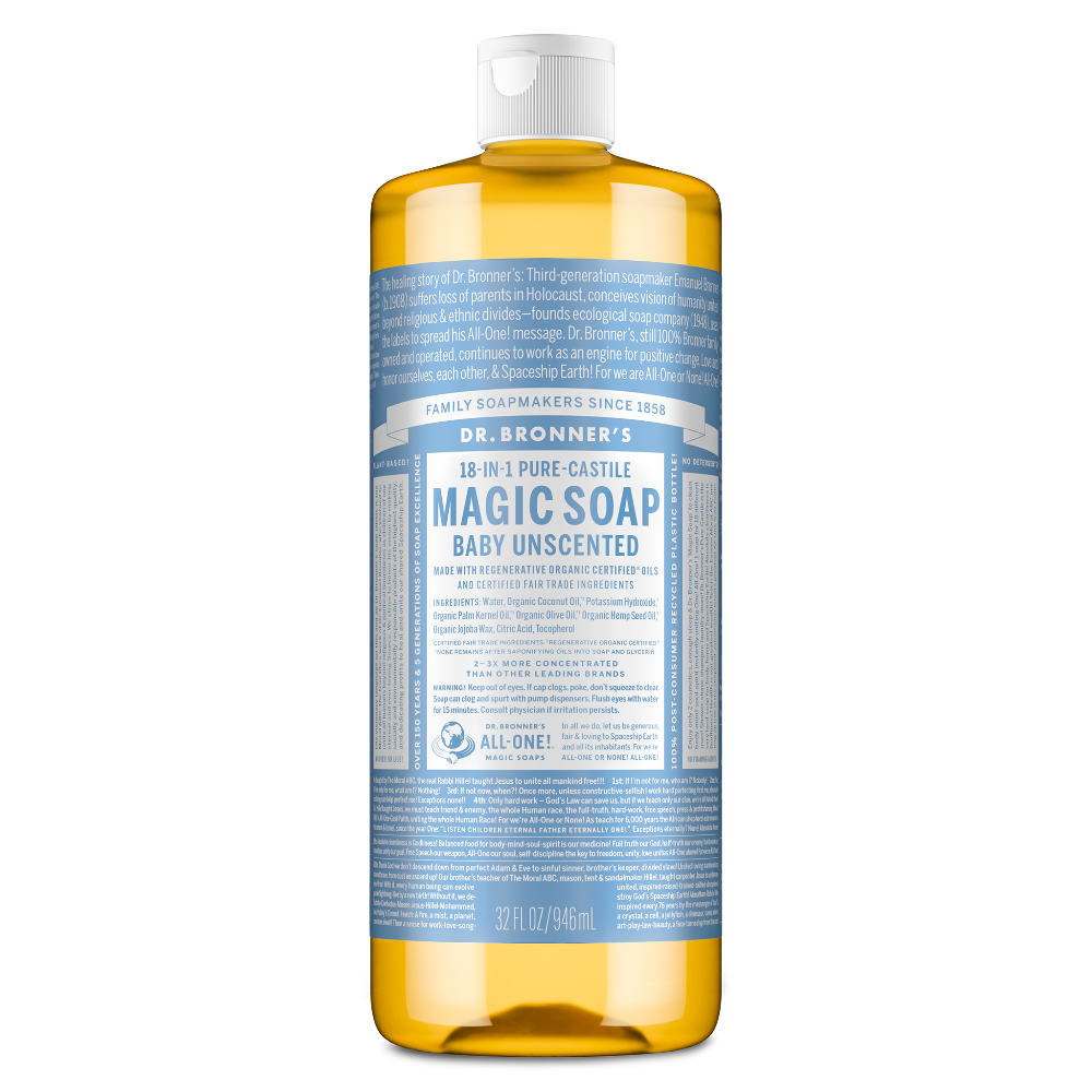 PURE-CASTILE LIQUID SOAP Unscented [32 oz]