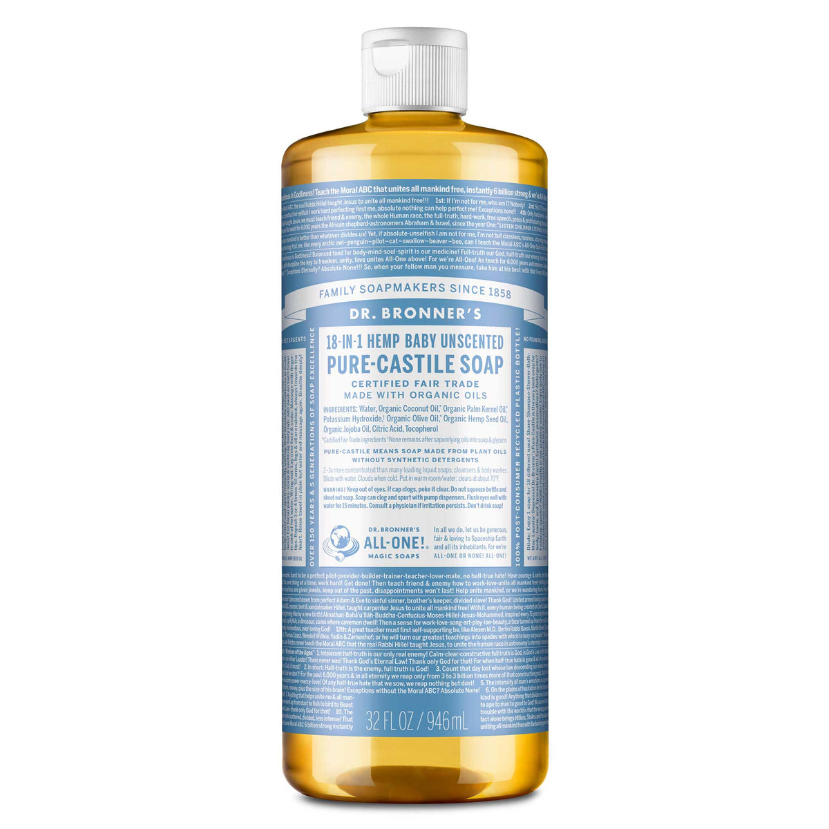 OLIVE OIL CASTILE SOAP FRAGRANCE FREE