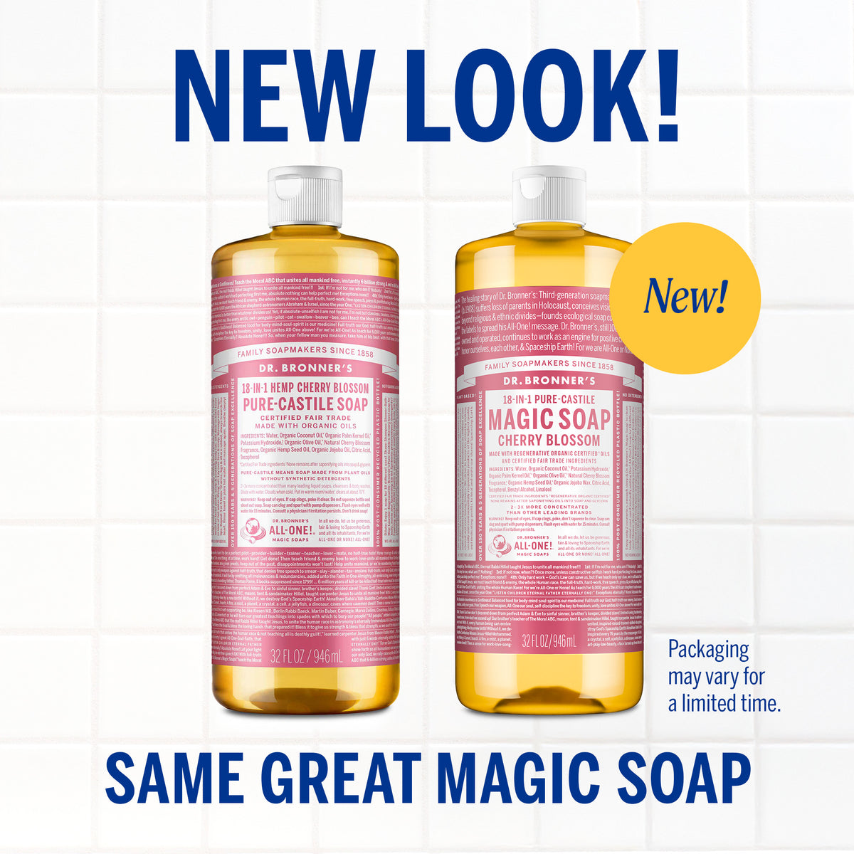 PURE-CASTILE LIQUID SOAP Cherry Blossom [32 oz]