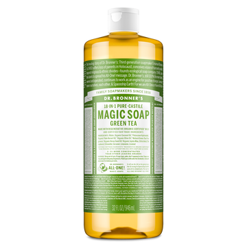 PURE-CASTILE LIQUID SOAP Green Tea [32 oz]