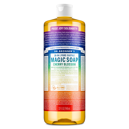Cherry Blossom Pride Label - Pure-Castile Magic Soap
