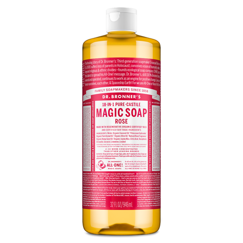Buy Rose Castile Soap - Liquid Wash for Face, Body, Home & More