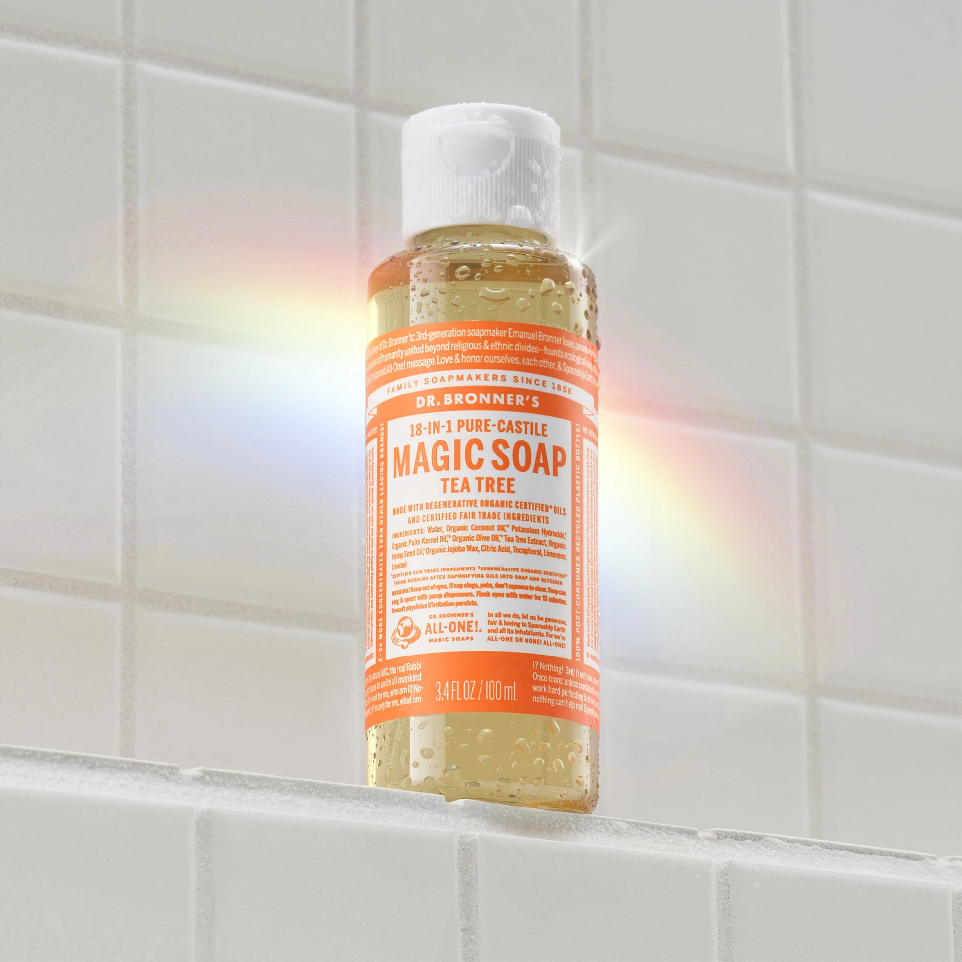 PURE-CASTILE LIQUID SOAP Tea Tree [3.4 oz]