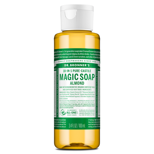 PURE-CASTILE LIQUID SOAP Almond [3.4 oz]