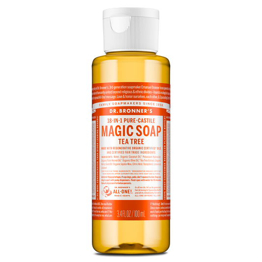 PURE-CASTILE LIQUID SOAP Tea Tree [3.4 oz]