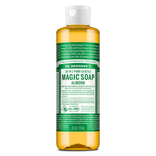 PURE-CASTILE LIQUID SOAP Almond [8 oz]