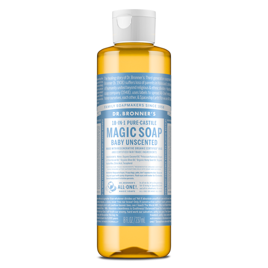PURE-CASTILE LIQUID SOAP Unscented [8 oz]