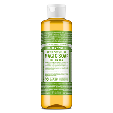 PURE-CASTILE LIQUID SOAP Green Tea [8 oz]