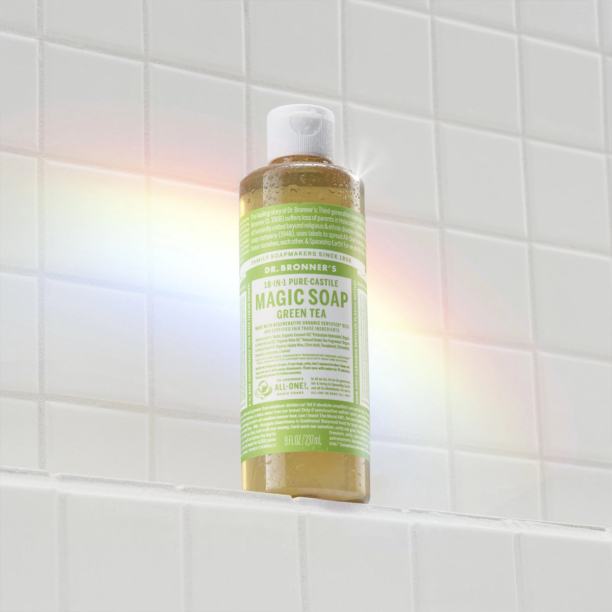 PURE-CASTILE LIQUID SOAP Green Tea [8 oz]