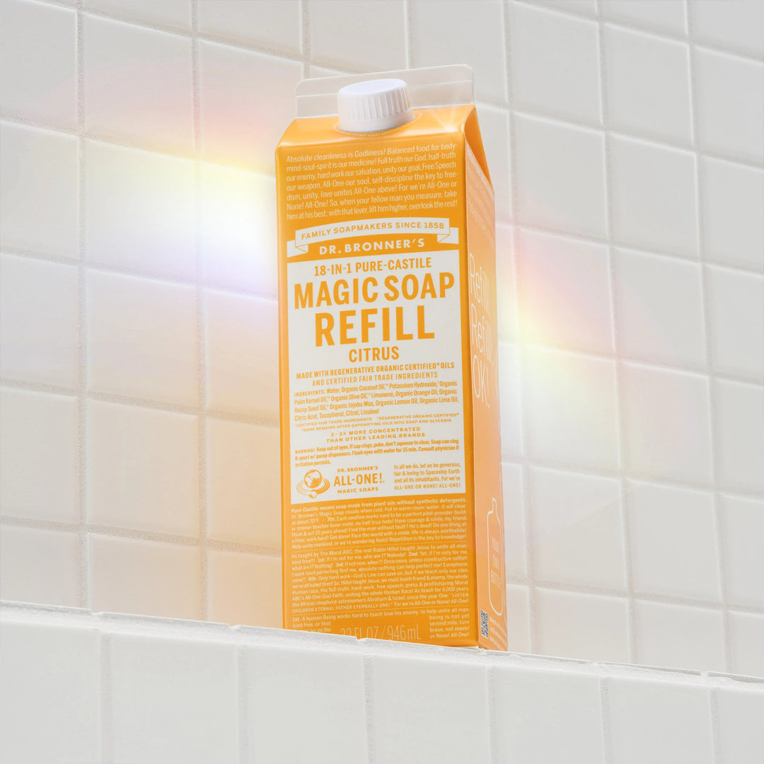 Buy Citrus Castile Soap Refill Cartons - Reduce Plastic – Dr Buy Citrus Castile Soap Refill Cartons - Reduce Plastic – Dr
