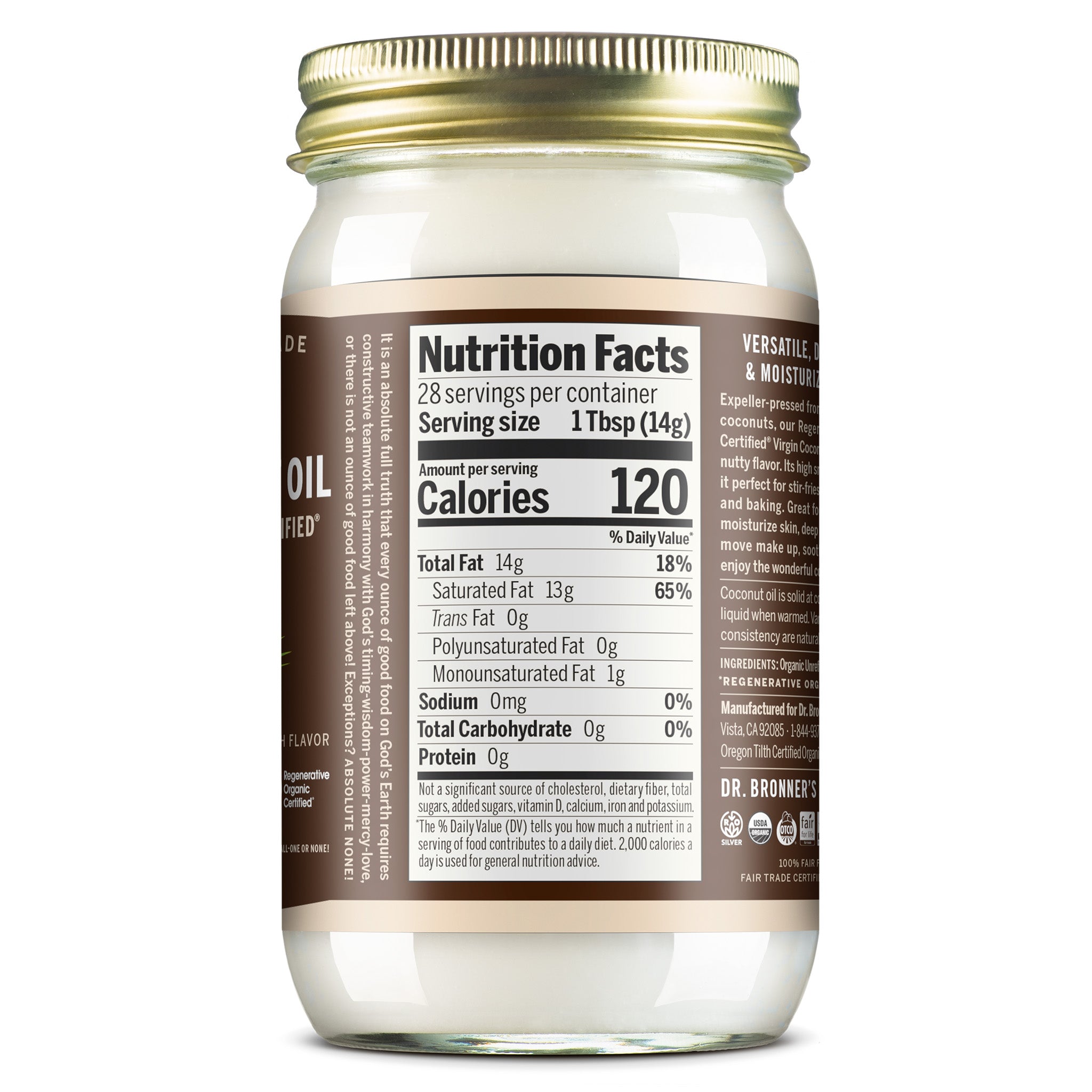 【新品未使用品】BEAVER別注 Barbovr TRANSPORT ノンオイル Organic Whole Kernel Virgin Coconut Oil | Dr. Bronner's