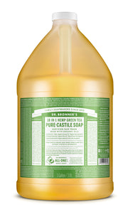 1 gallon PURE-CASTILE LIQUID SOAP Green Tea