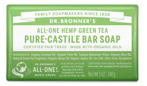 Green Tea Pure-Castile Bar Soap