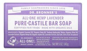 PURE-CASTILE BAR SOAP Lavender