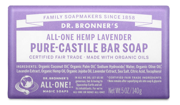 Pure-Castile Bar Soap Made With Soothing Lavender | Dr. Bronner'S